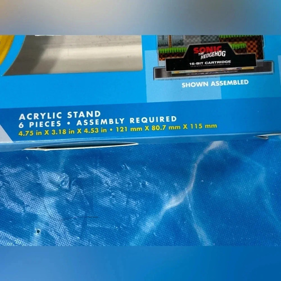 Sonic the  Hedgehog- 16 Bit Acrylic Stand - BNIB - 🔵🟠🔴🦔🦊🥚 - Picture 5 of 7